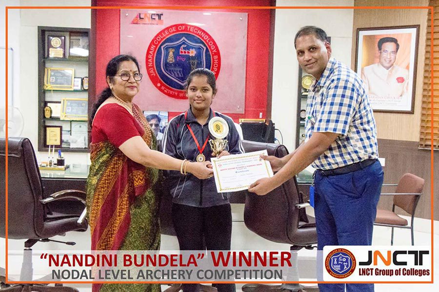 Nandini Bundela Winner Nodal Level Archery Competition