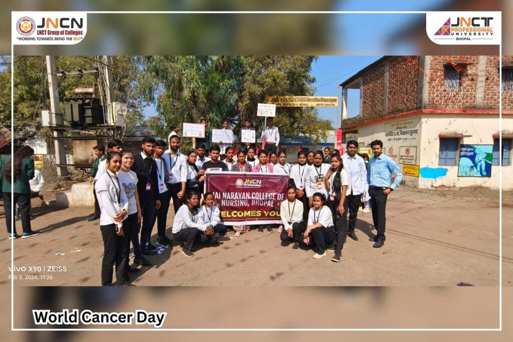 Empowering Communities: Jai Narayan College of Nursing Shines on World Cancer Day