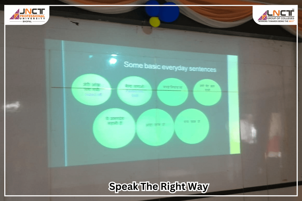  Celebrating Speak the Right Way at JNCT Professional University, Bhopal!