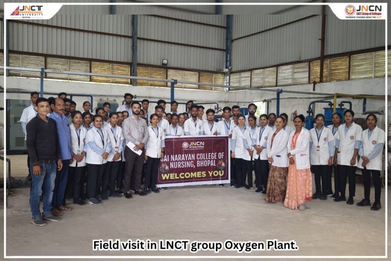 Field Visit to LNCT Group Oxygen Plant: A Valuable Learning Experience for BSc & GNM Nursing Students