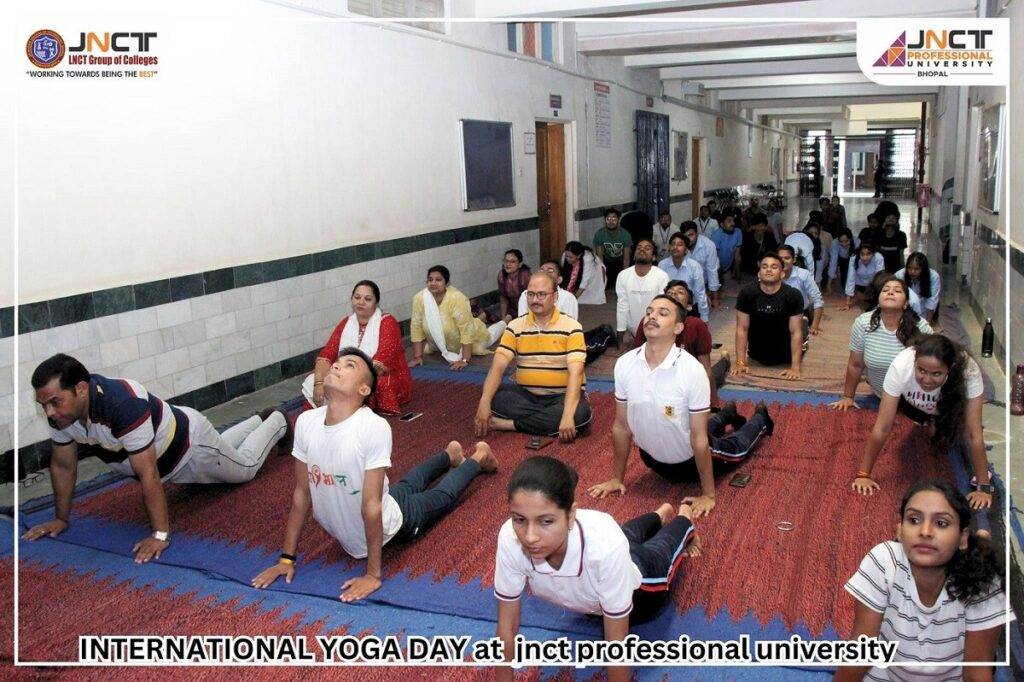 Celebrating Harmony and Energy: 10th International Yoga Day at JNCT Professional University