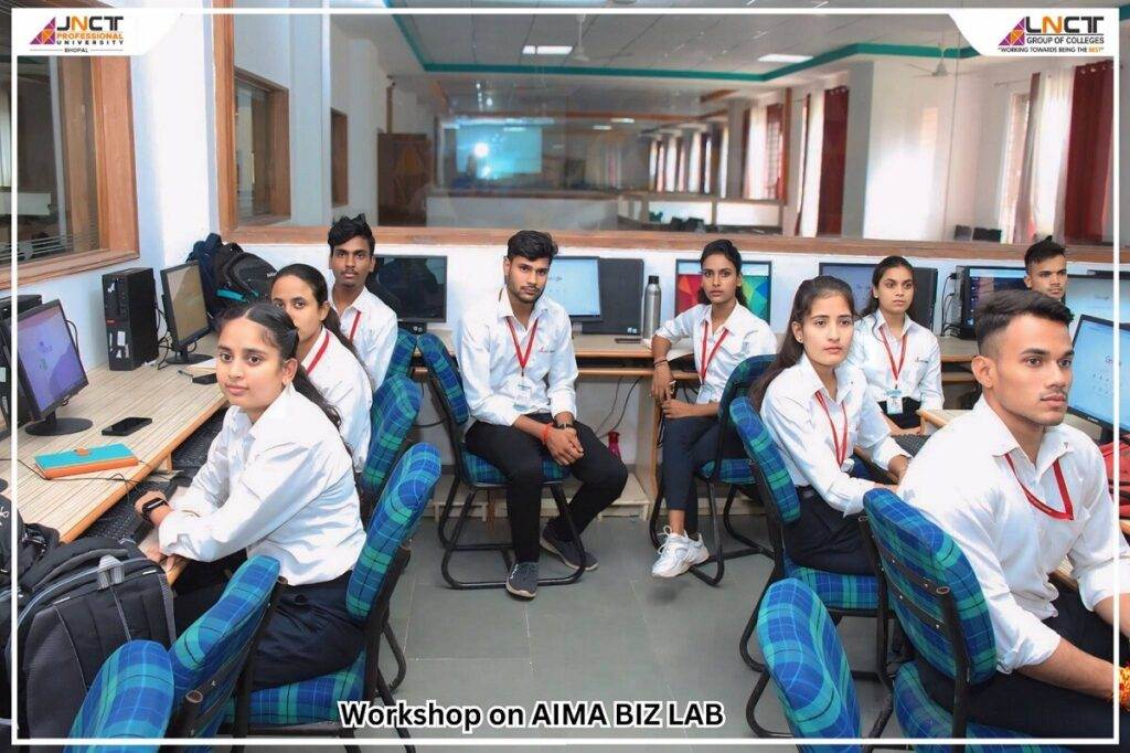 workshop on AIMA BIZ LAB at JNCT Professional University!