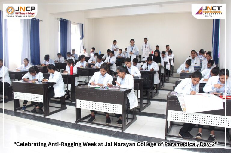 Celebrating Anti-Ragging Week at Jai Narayan College of Paramedical, Day-2