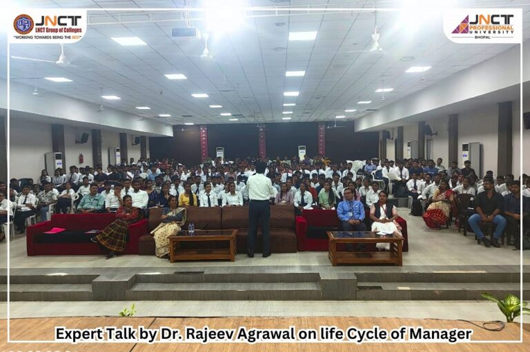 MBA Students of JNCTPU Bhopal Enlightened: Expert Talk on Life Cycle of Managers