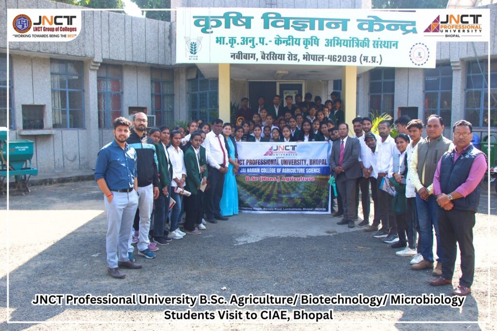 Biotechnology and Microbiology Students Educational Tour Visit to CIAE, Bhopal