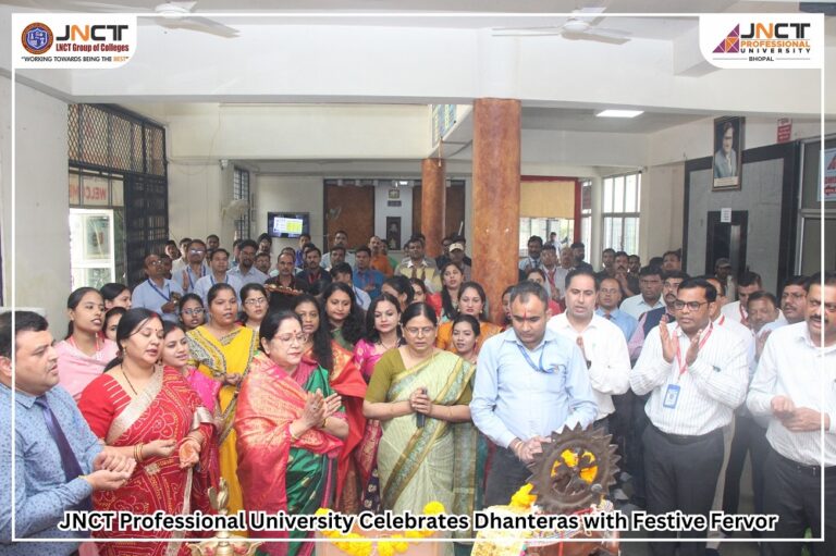  JNCT Professional University Celebrates Dhanteras with Festive Fervor!