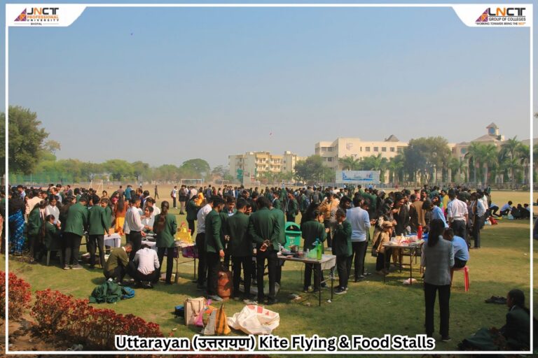 Uttarayan Kite Flying & Food Stalls at JNCT Professional University